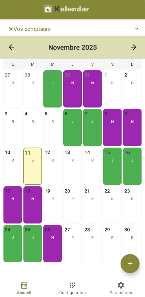Accueil Kalendar Accueil Kalendar