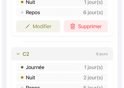 Kalendar iOS - Cycle