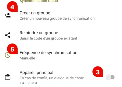 Kalendar - Vue synchronisation principal