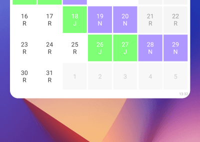 Kalendar - vue widget
